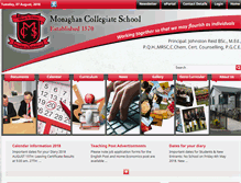 Tablet Screenshot of monaghancollegiateschool.ie